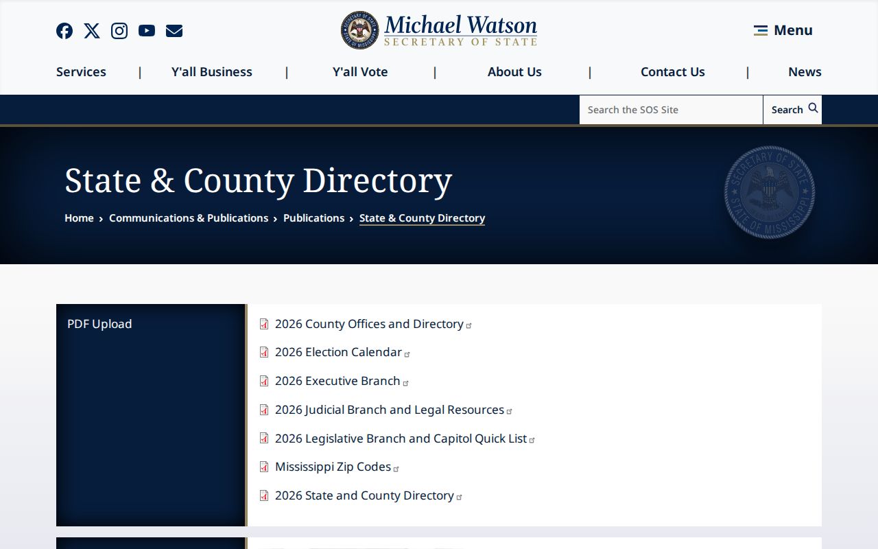 Blue Springs court records Secretary of State directory source